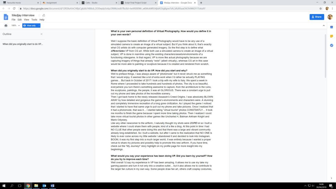 Virtua Photograher Interview Proof 1